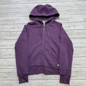 TNA Aritzia Hoodie Women's Small Purple Fleece Lined Full Zip Athletic Varsity